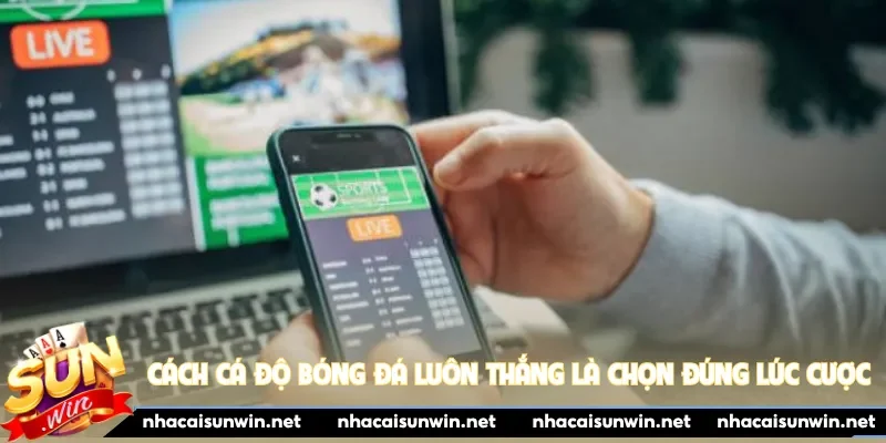 Cách cá độ bóng đá luôn thắng là chọn đúng lúc cược