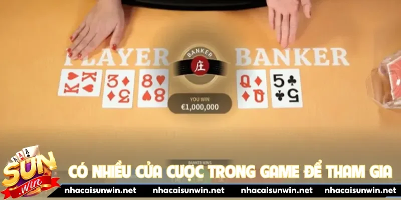 Có nhiều cửa cược trong game để tham gia