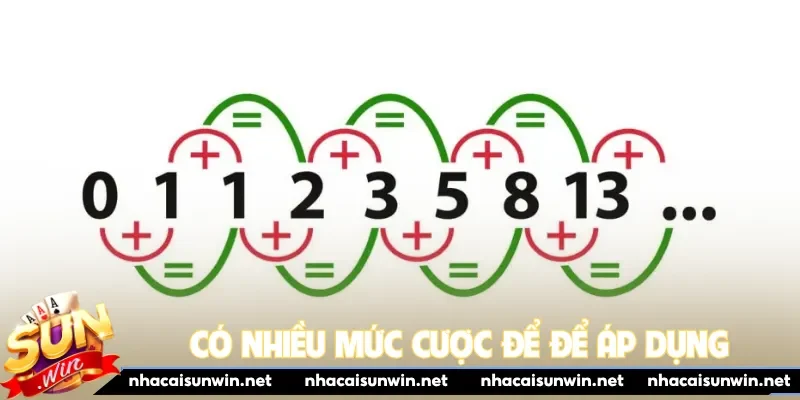 Có nhiều mức cược để để áp dụng