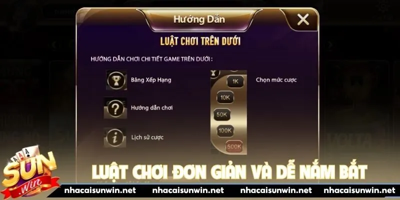 Luật chơi đơn giản và dễ nắm bắt