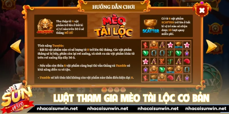 Luật tham gia Mèo Tài Lộc cơ bản