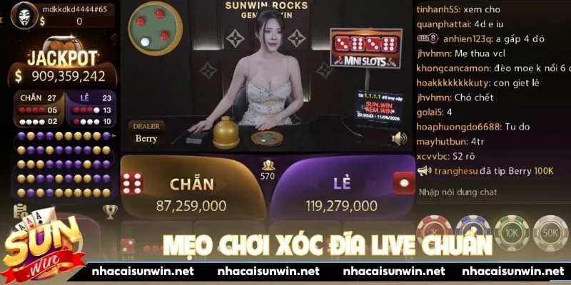 Mẹo chơi xóc đĩa live chuẩn