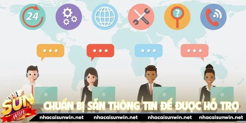 Người chơi chuẩn bị sẵn thông tin để được hỗ trợ nhanh