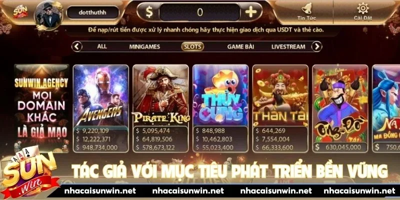 Tác giả với mục tiêu phát triển nội dung bền vững