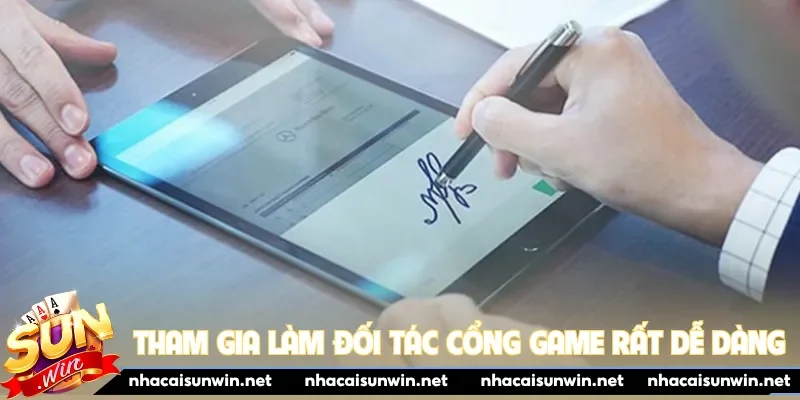 Tham gia làm đối tác cổng game rất dễ dàng