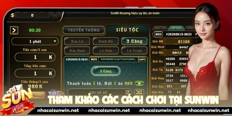 Tham khảo các cách chơi tại Sunwin