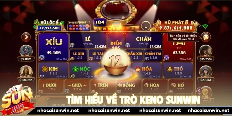 Tìm hiểu về trò Keno Sunwin